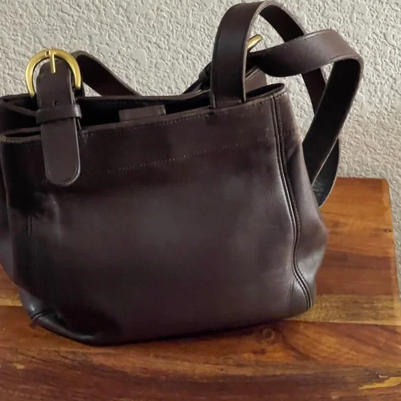 Coach Dark Brown Leather Handbag - Picture 2 of 10